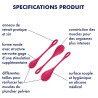 Satisfyer Kit d'entraînement Boules de Geisha YONI POWER 1 Rose